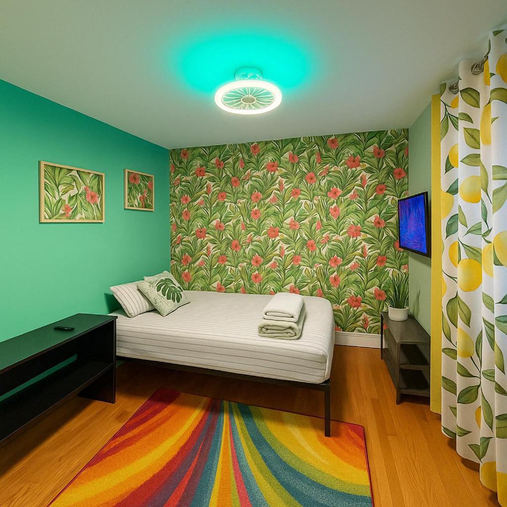 Tropical Comfort Room In Harlem Cozy Stay With Snacks & Style New York Bagian luar foto